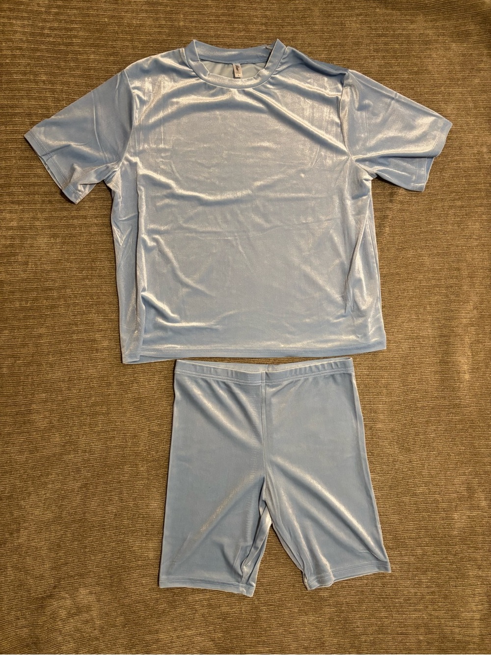 Rosio Light Blue Short Sleeve Set
